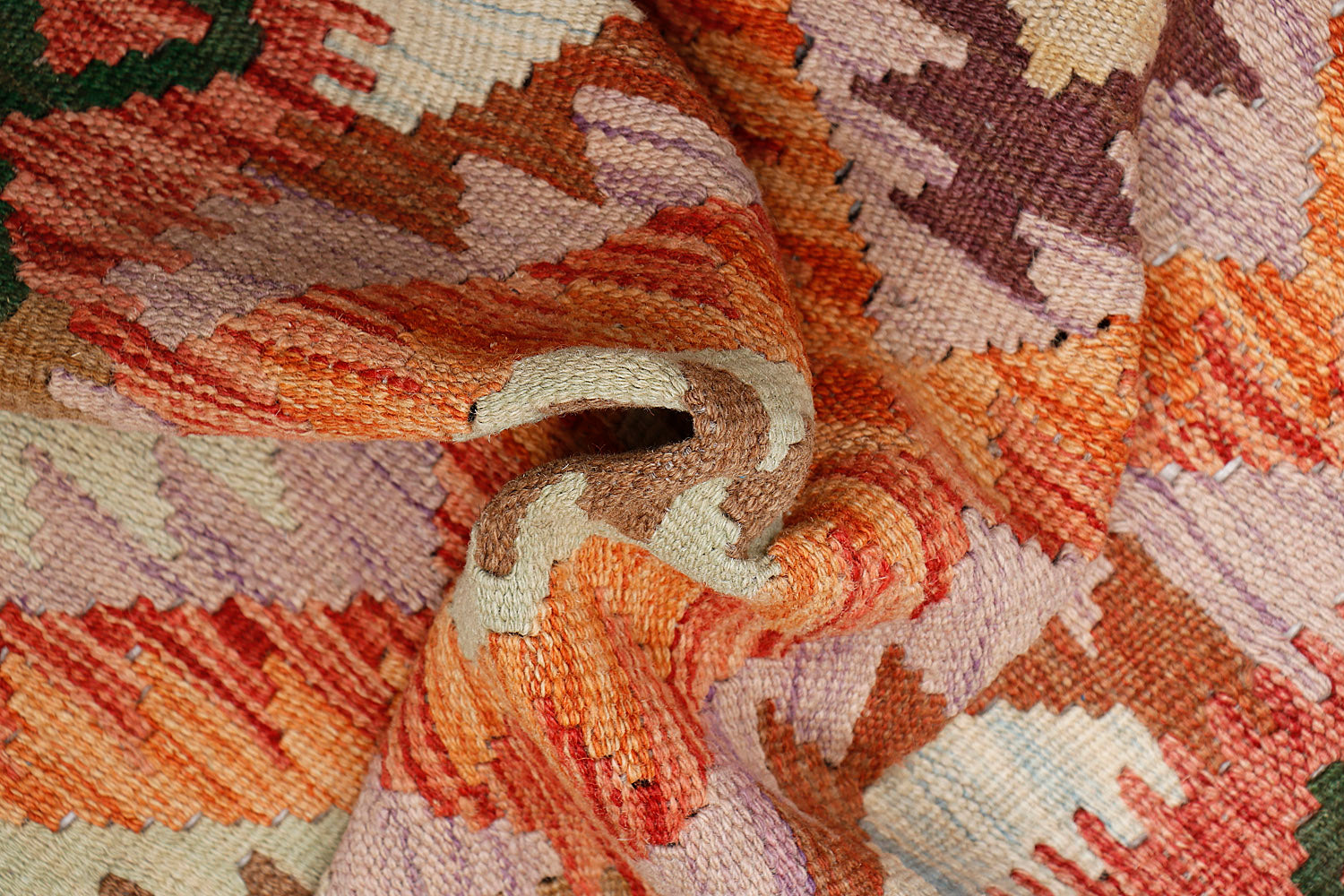 Multy Handmade Veggie Dye Kilim Rug Runner