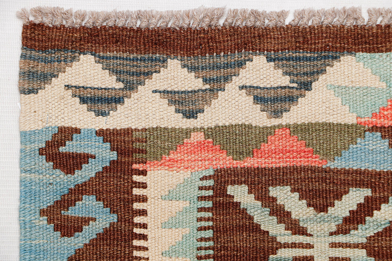 Multy Handmade Veggie Dye Kilim Rug Runner