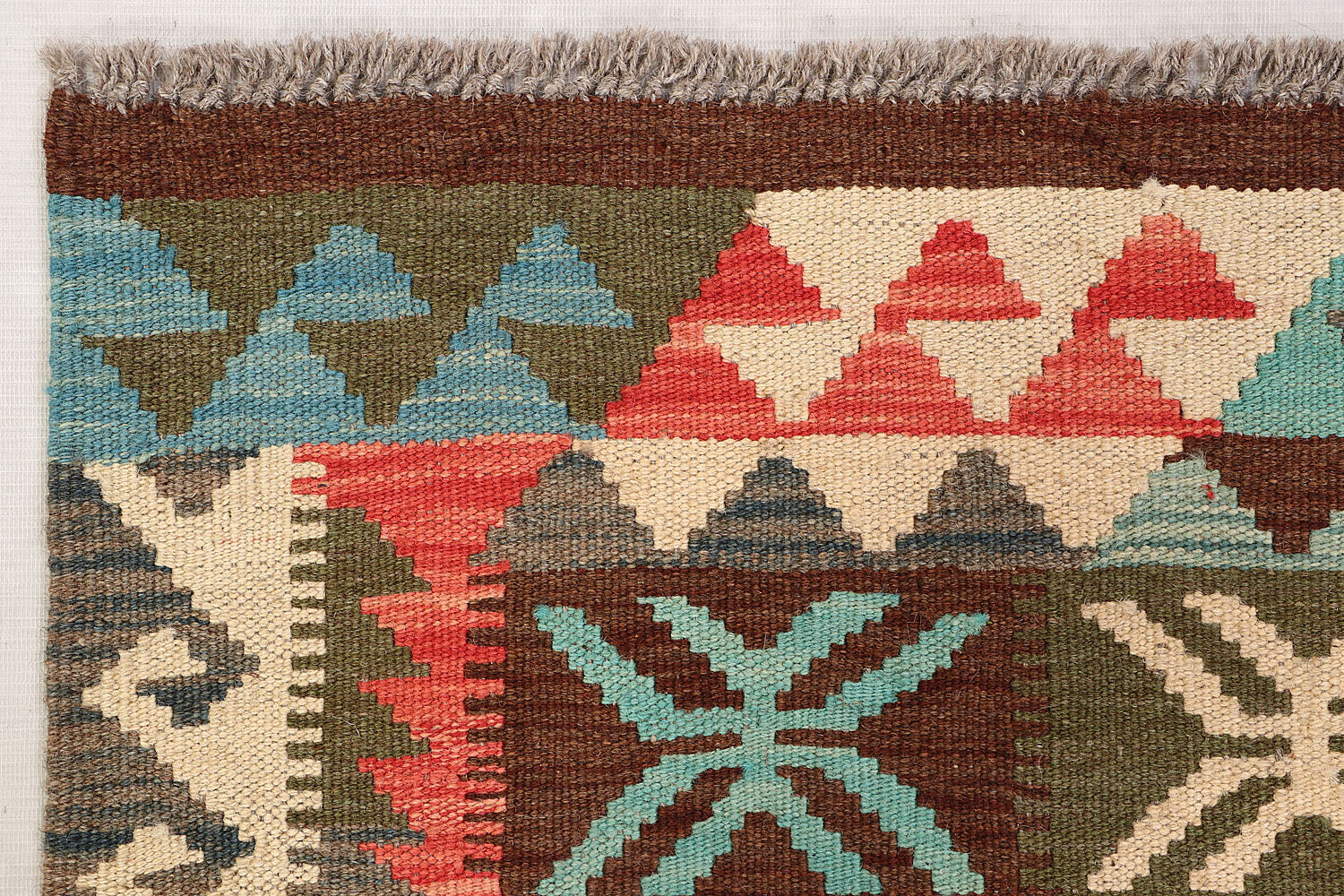 Multy Handmade Veggie Dye Kilim Rug Runner