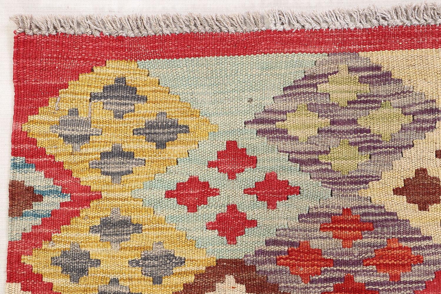 Multy Handmade Veggie Dye Kilim Rug Runner