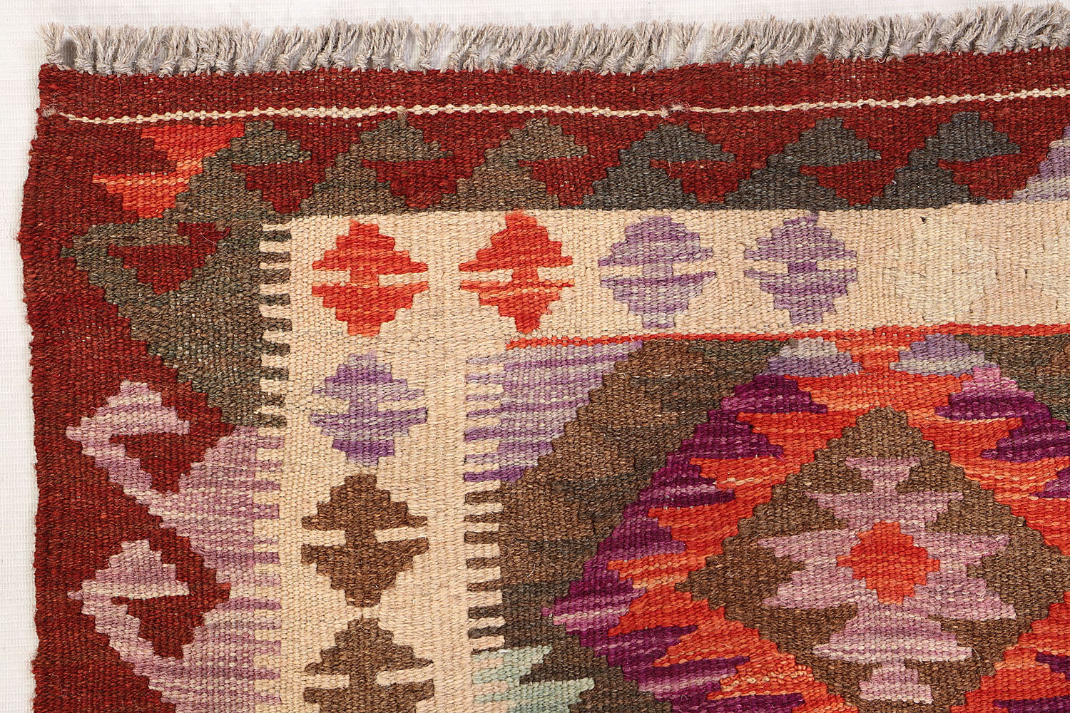Multy Handmade Veggie Dye Kilim Rug Rectangular