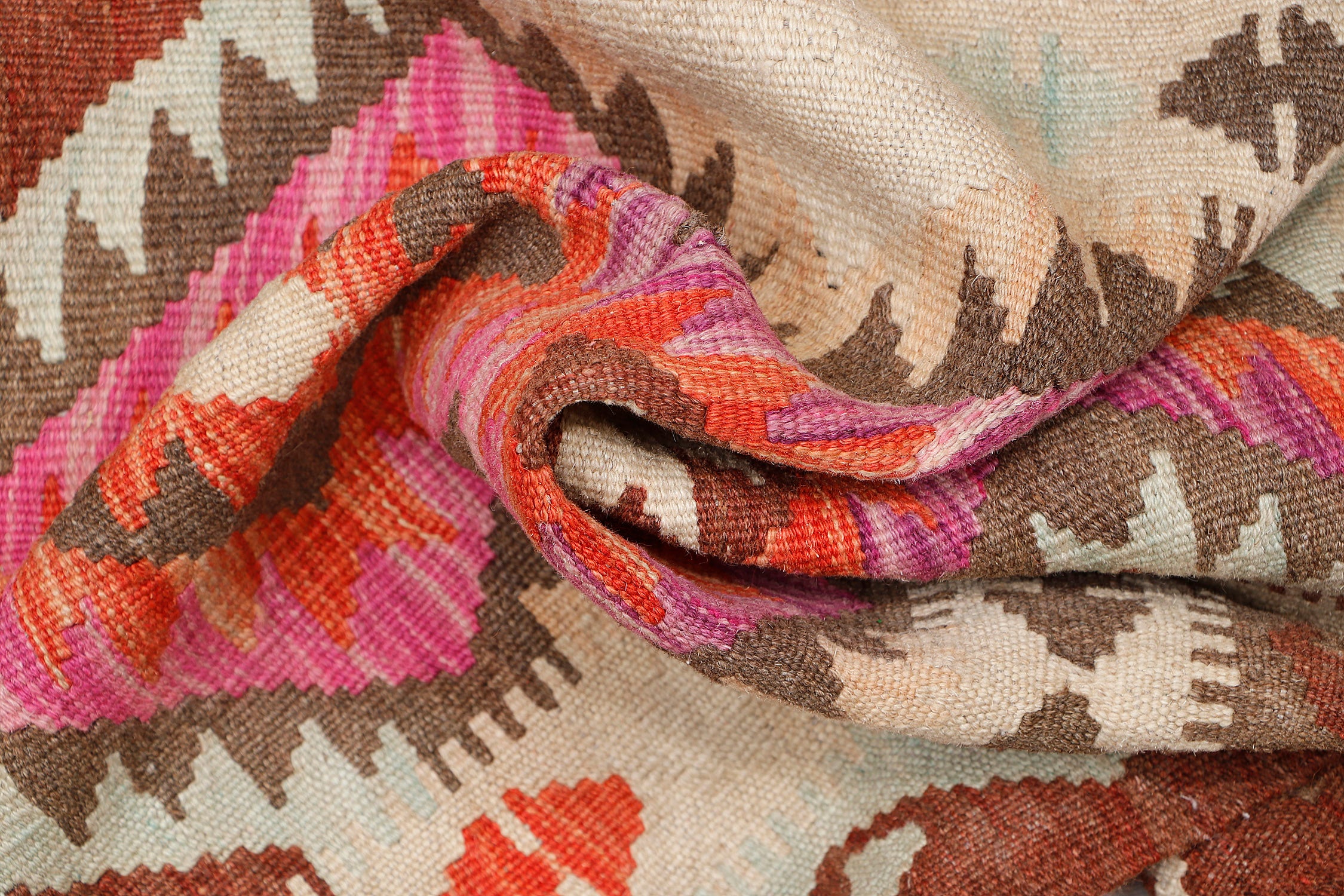 Multy Handmade Veggie Dye Kilim Rug Rectangular
