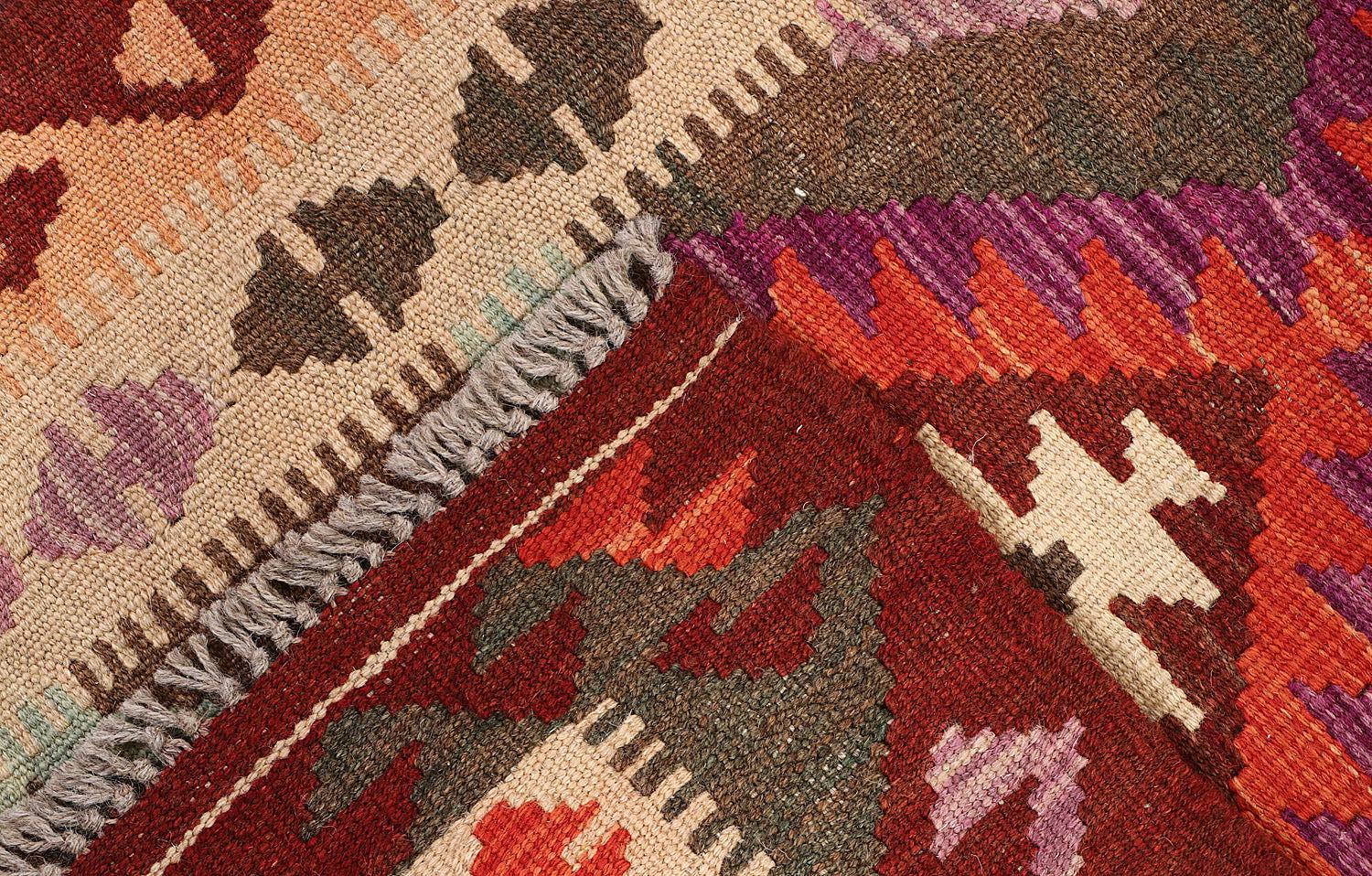 Multy Handmade Veggie Dye Kilim Rug Rectangular