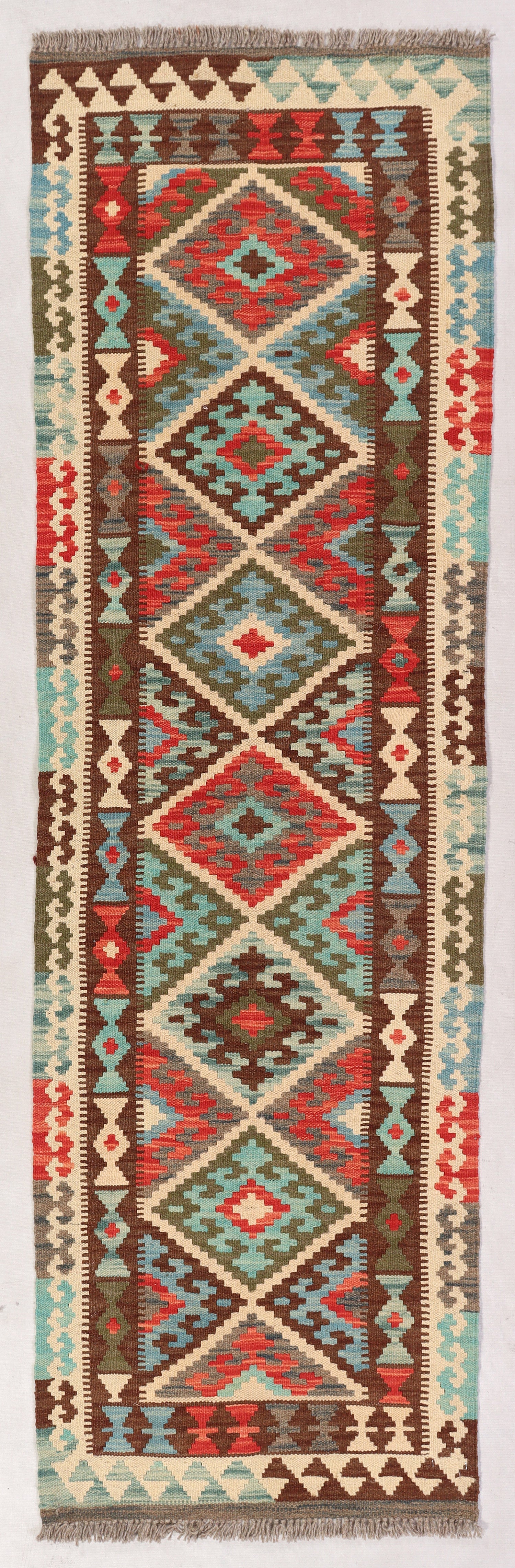 Multy Handmade Veggie Dye Kilim Rug Rectangular