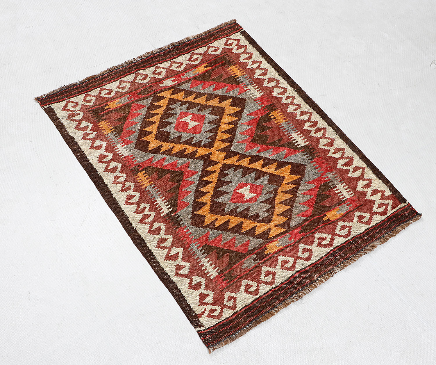 2' x 3'  Multy Handmade Veggie Dye Kilim Rug Rectangular