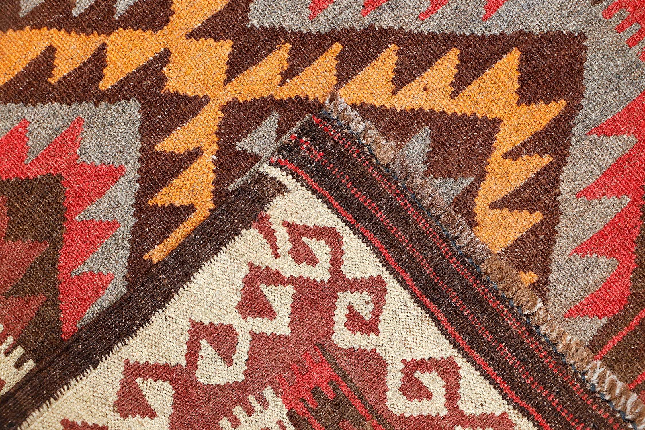 2' x 3'  Multy Handmade Veggie Dye Kilim Rug Rectangular
