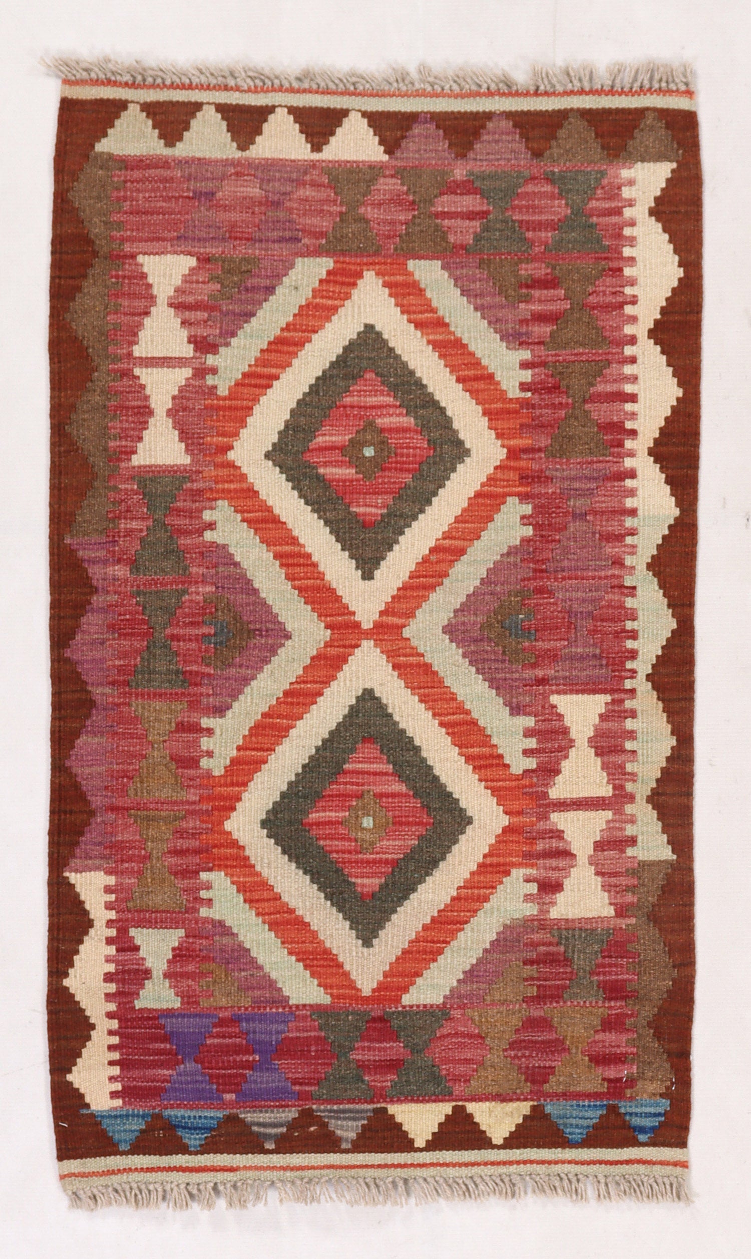 2' x 3'  Multy Handmade Veggie Dye Kilim Rug Rectangular