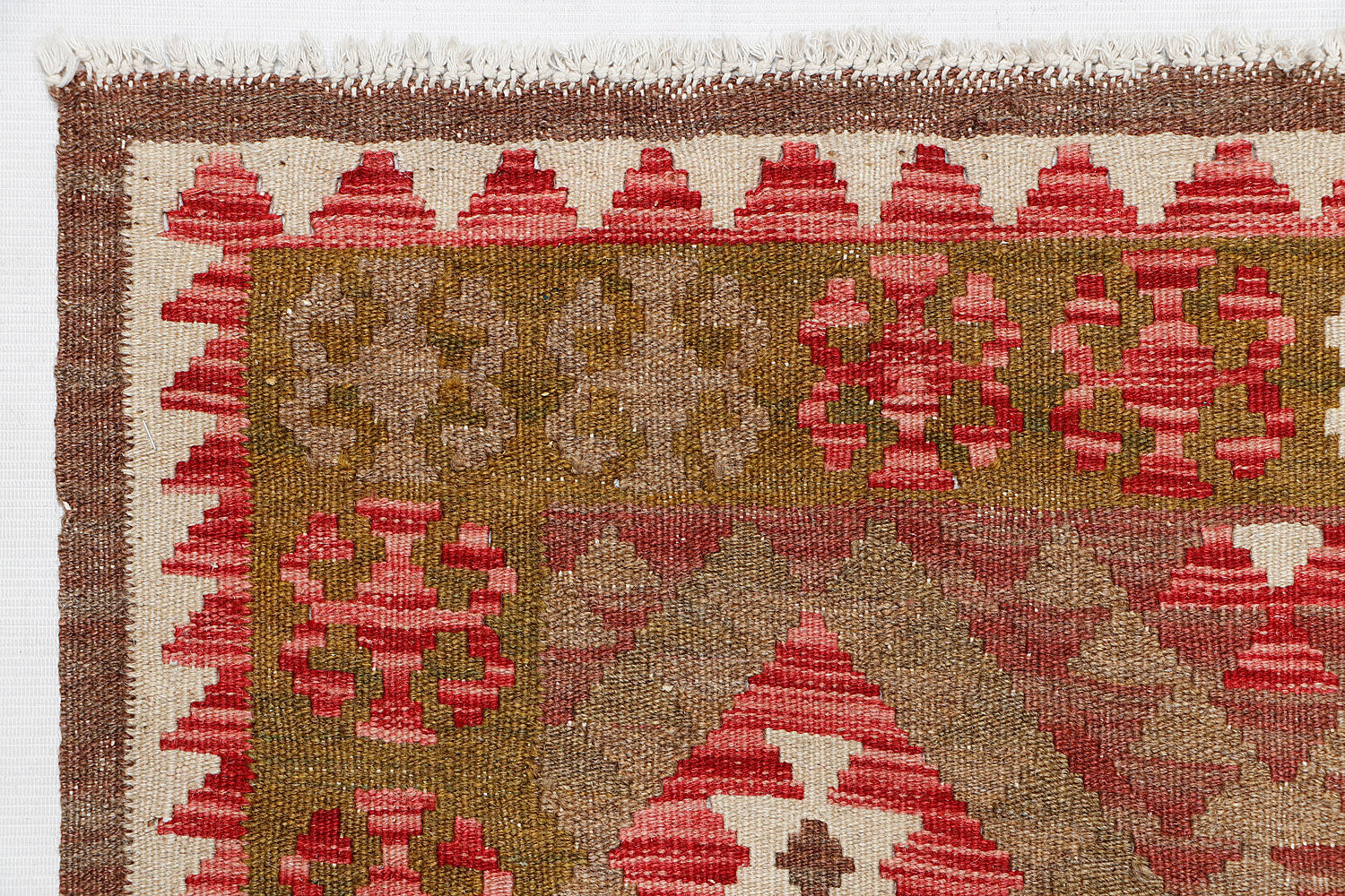 3' 3" X 3' 3''  Multy Handmade Veggie Dye Kilim Rug Square