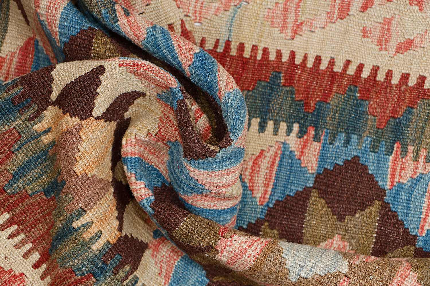 3' 3" X 3' 3''  Multy Handmade Veggie Dye Kilim Rug Square