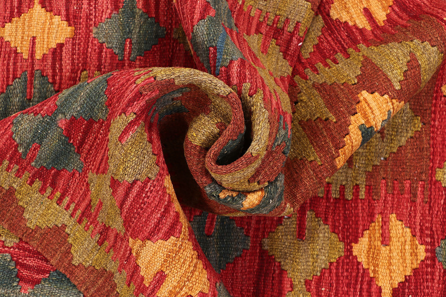 2' 6" x 4'  Multy Handmade Veggie Dye Kilim Rug Rectangular