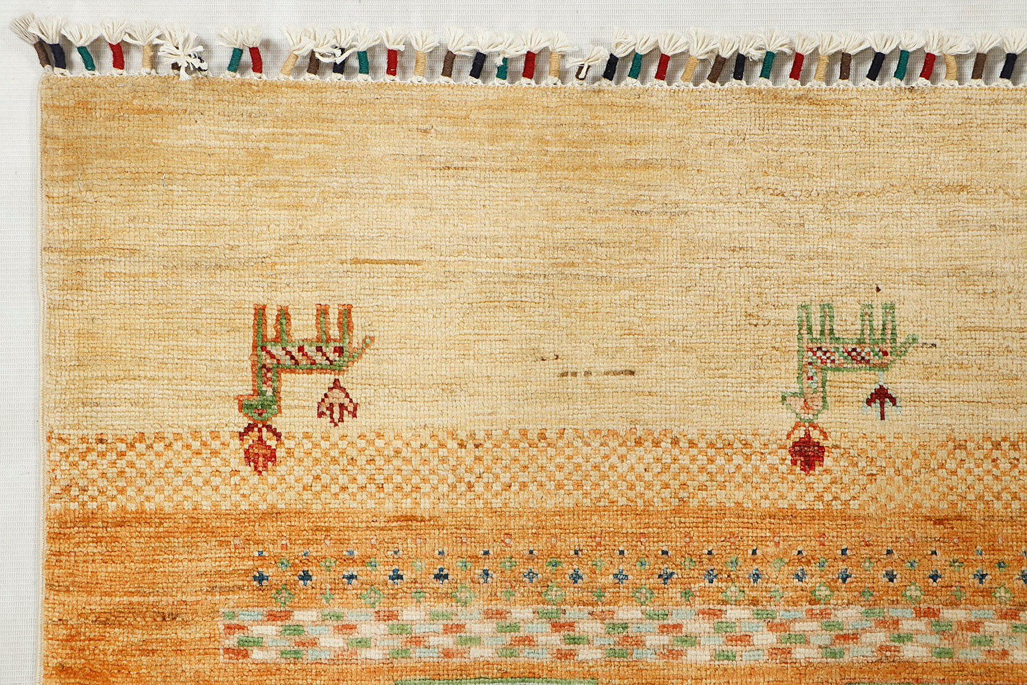 Loribaft Persian Hand Knotted Wool Runner Multicolor 2'6" x 8'