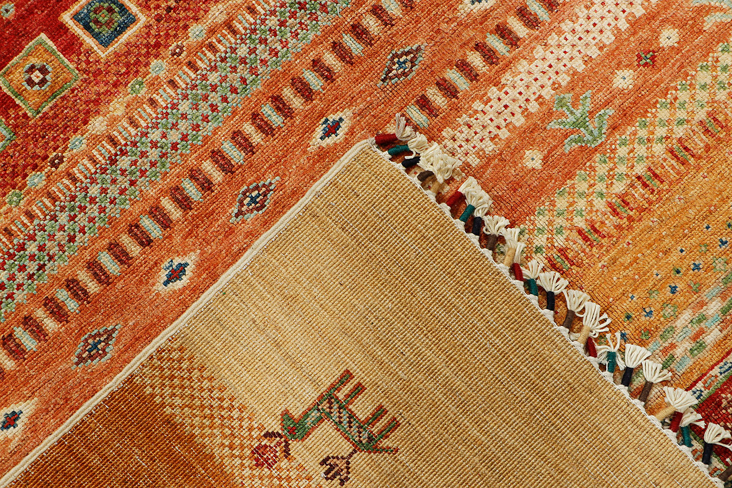 Loribaft Persian Hand Knotted Wool Runner Multicolor 2'6" x 8'