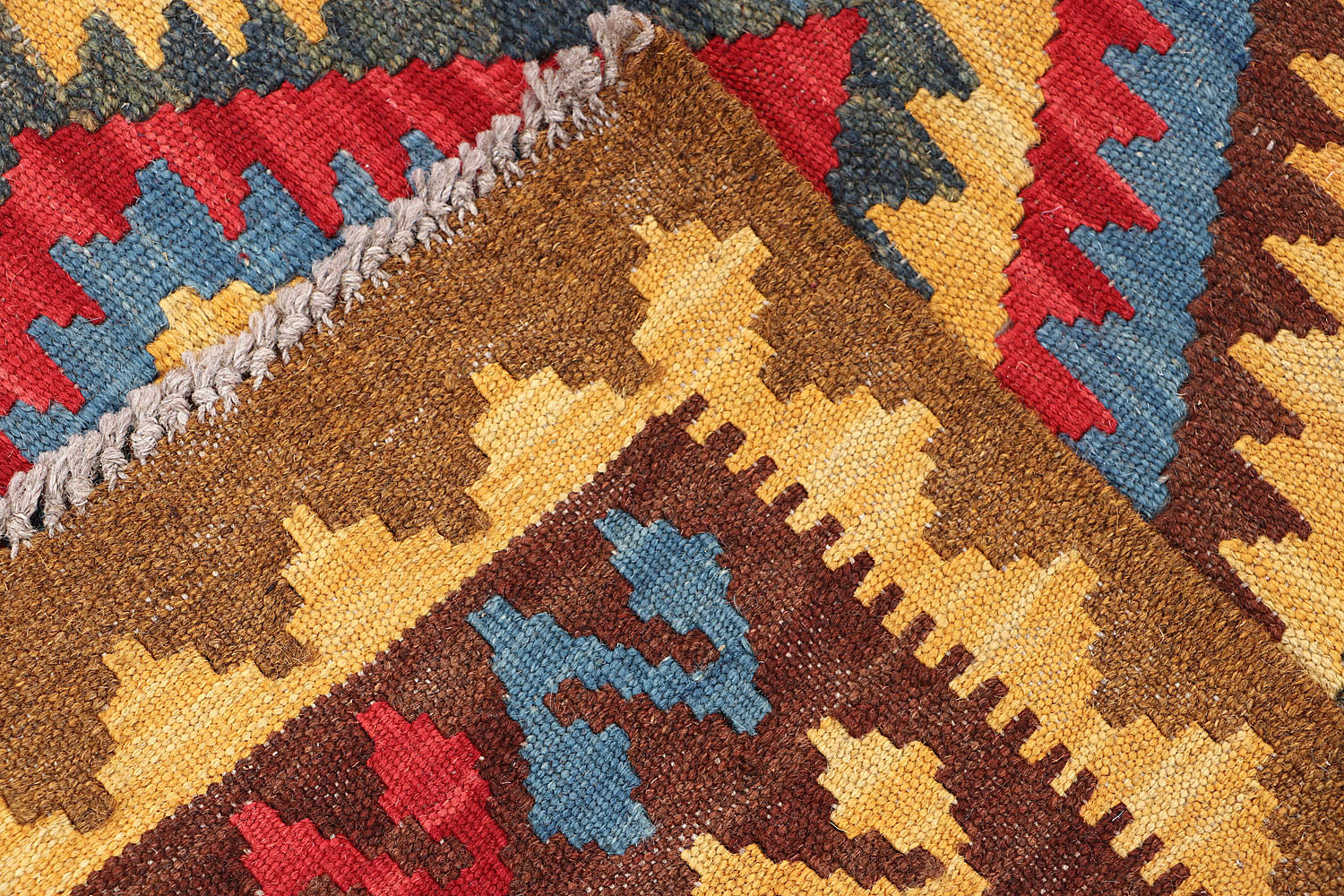 3' X 5'  Multy Handmade Veggie Dye Kilim Rug Rectangular