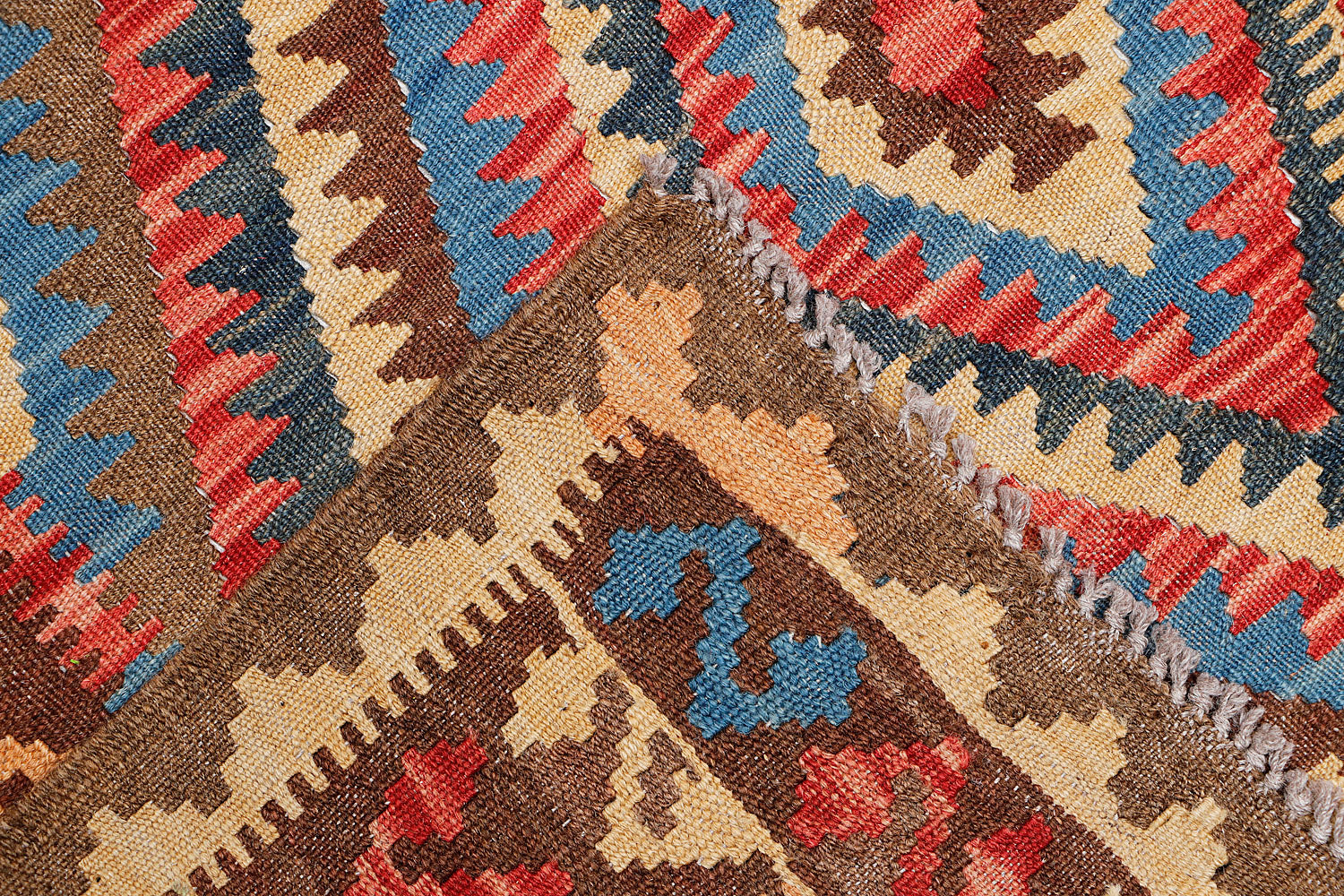 3' X 5'  Multy Handmade Veggie Dye Kilim Rug Rectangular
