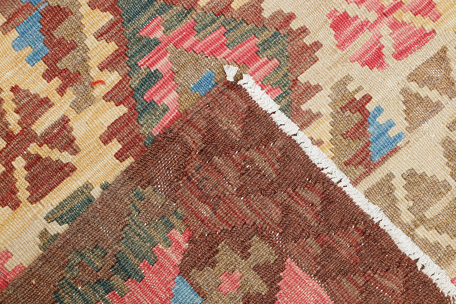 3' X 5'  Multy Handmade Veggie Dye Kilim Rug Rectangular