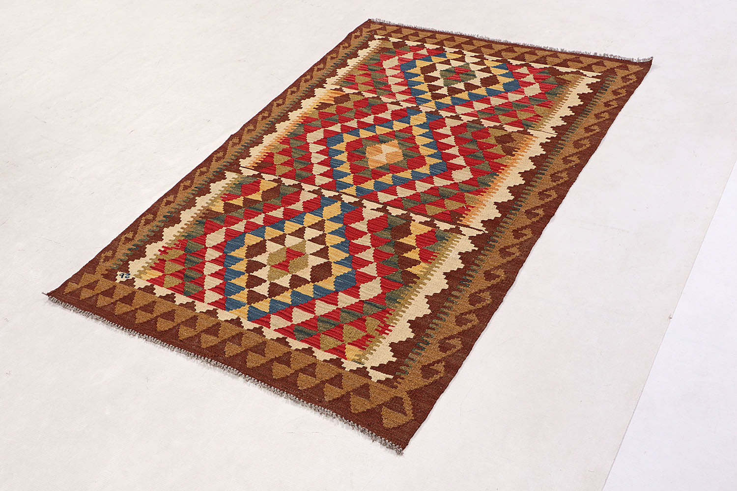 3' X 5'  Multy Handmade Veggie Dye Kilim Rug Rectangular