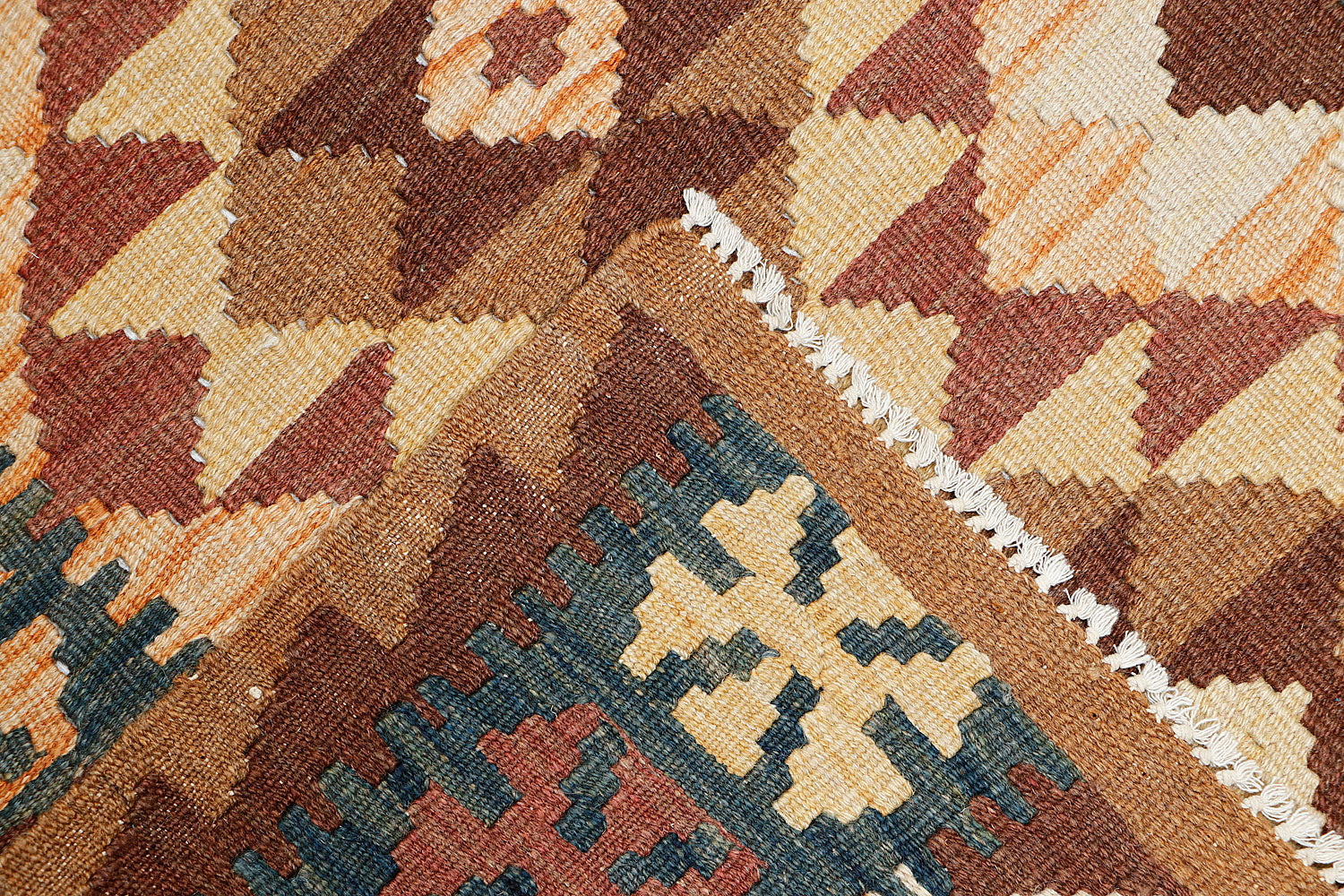 3' X 5'  Multy Handmade Veggie Dye Kilim Rug Rectangular