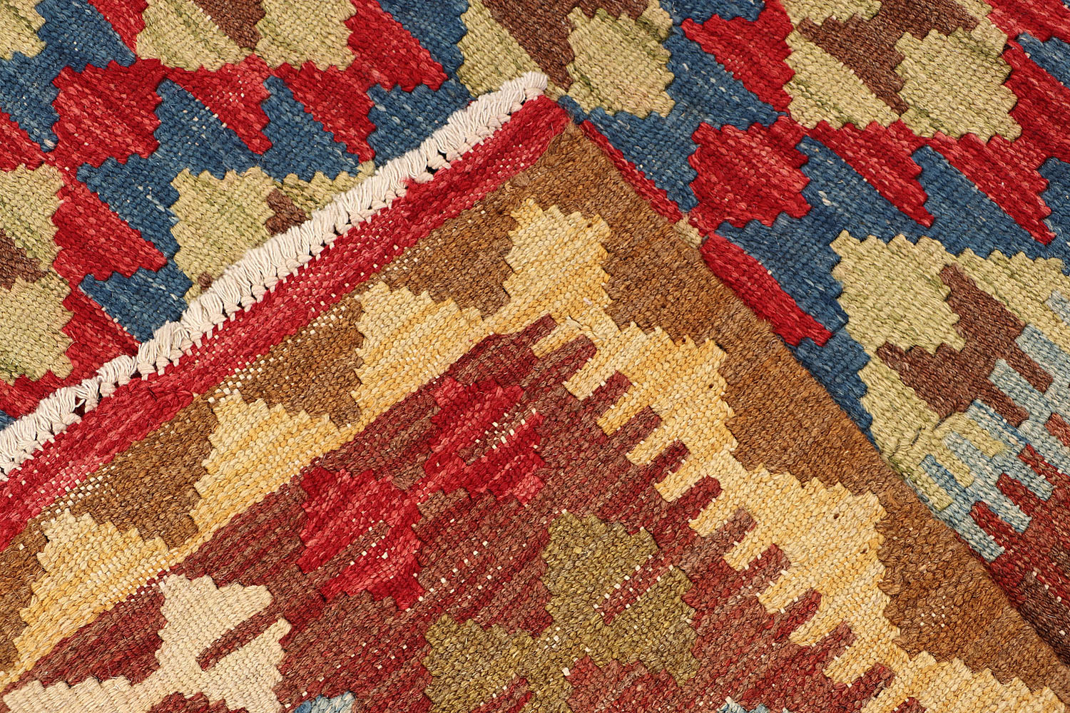 3' X 5'  Multy Handmade Veggie Dye Kilim Rug Rectangular