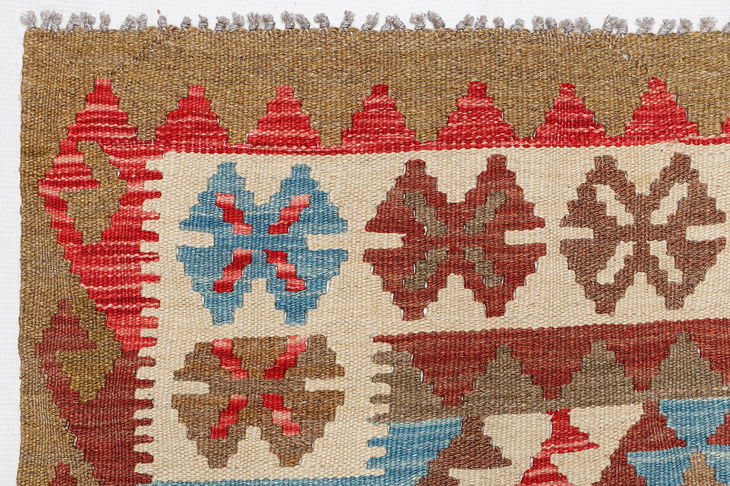 3' X 5'  Multy Handmade Veggie Dye Kilim Rug Rectangular