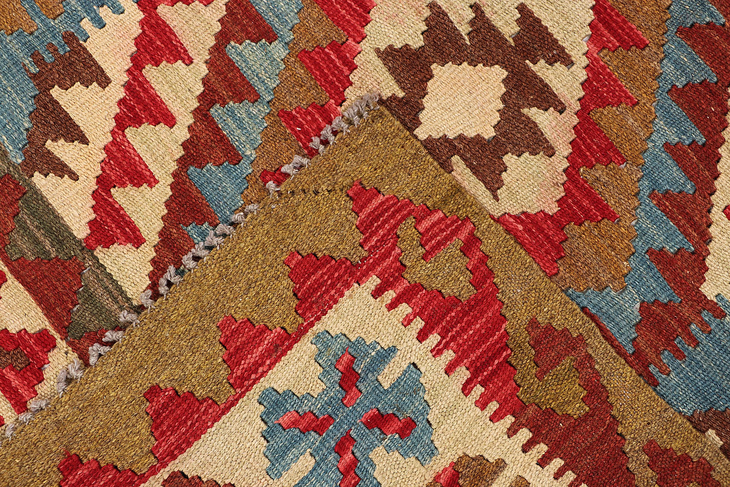 3' X 5'  Multy Handmade Veggie Dye Kilim Rug Rectangular