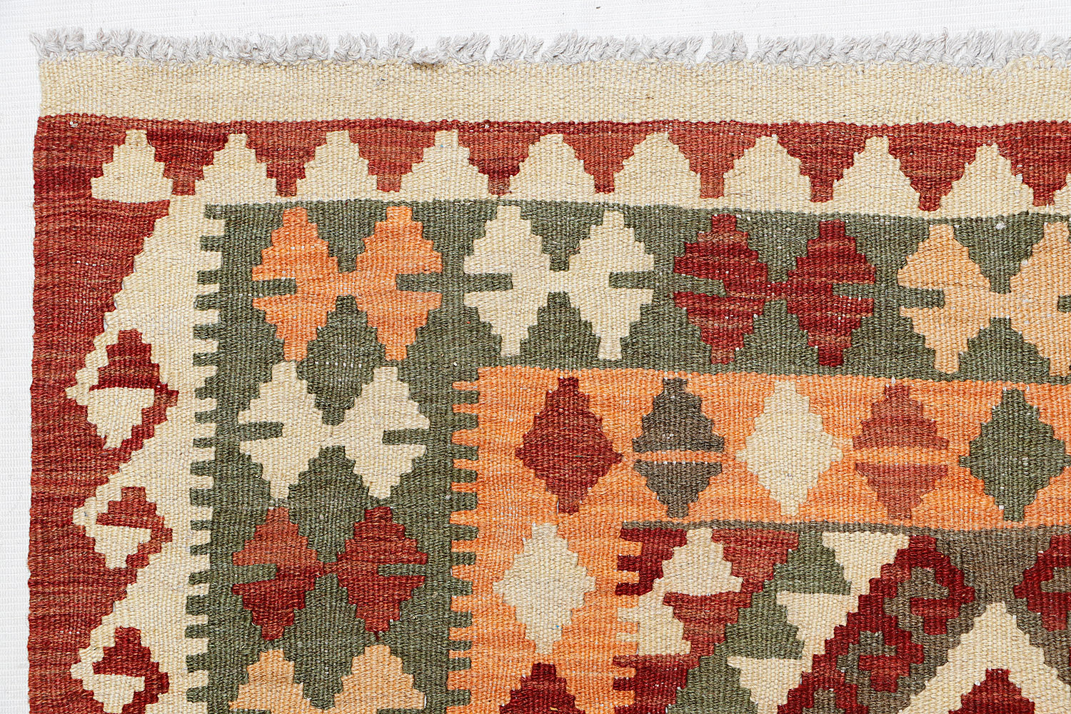 3' X 5'  Multy Handmade Veggie Dye Kilim Rug Rectangular