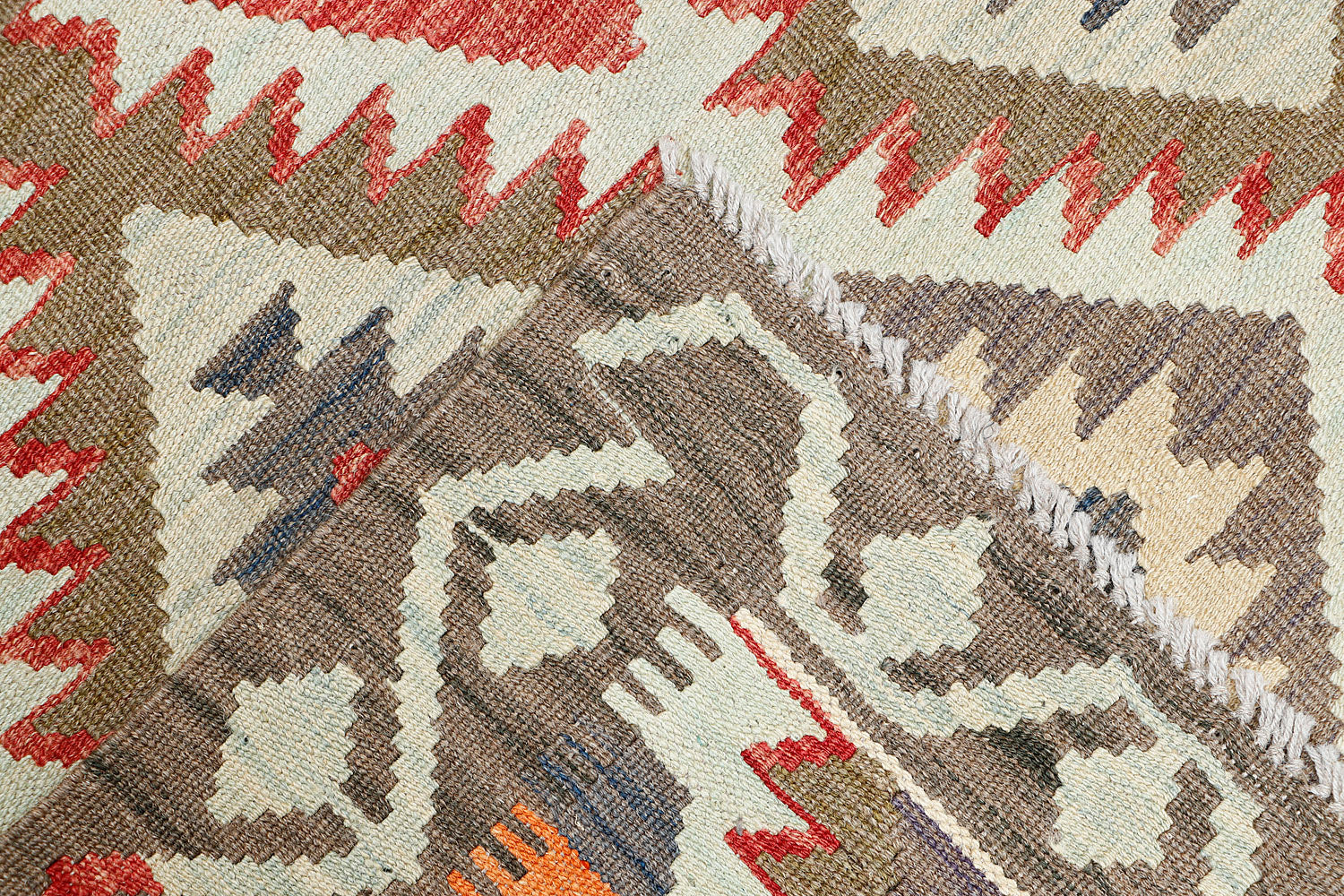 3' X 5'  Multy Handmade Veggie Dye Kilim Rug Rectangular