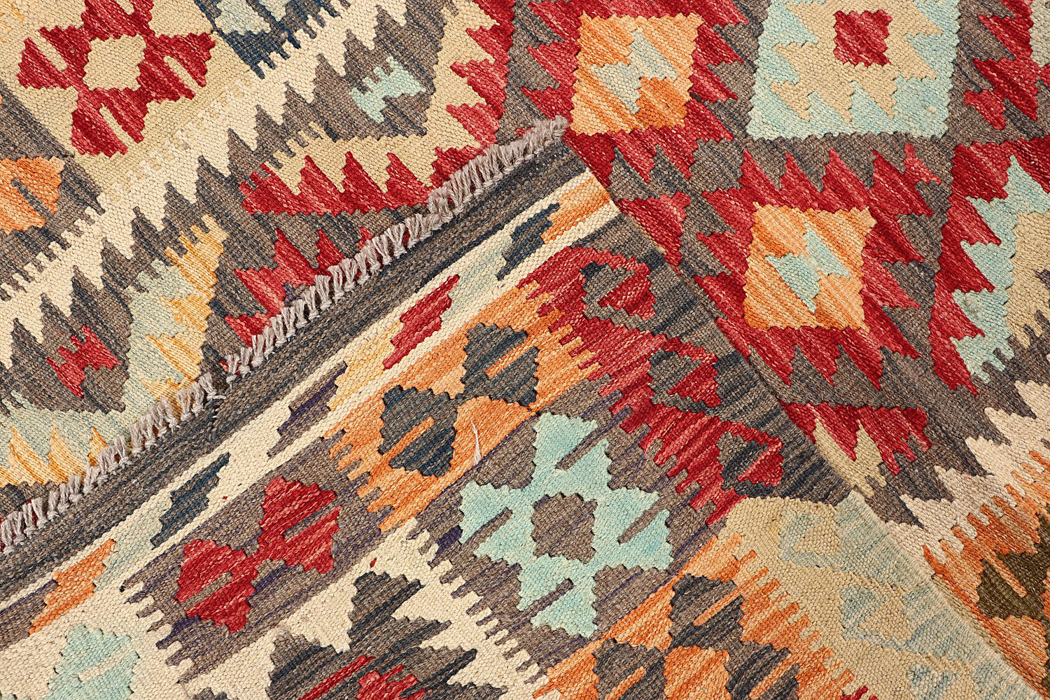 3' X 5'  Multy Handmade Veggie Dye Kilim Rug Rectangular