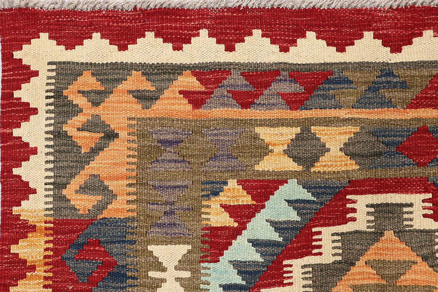 3' X 5'  Multy Handmade Veggie Dye Kilim Rug Rectangular