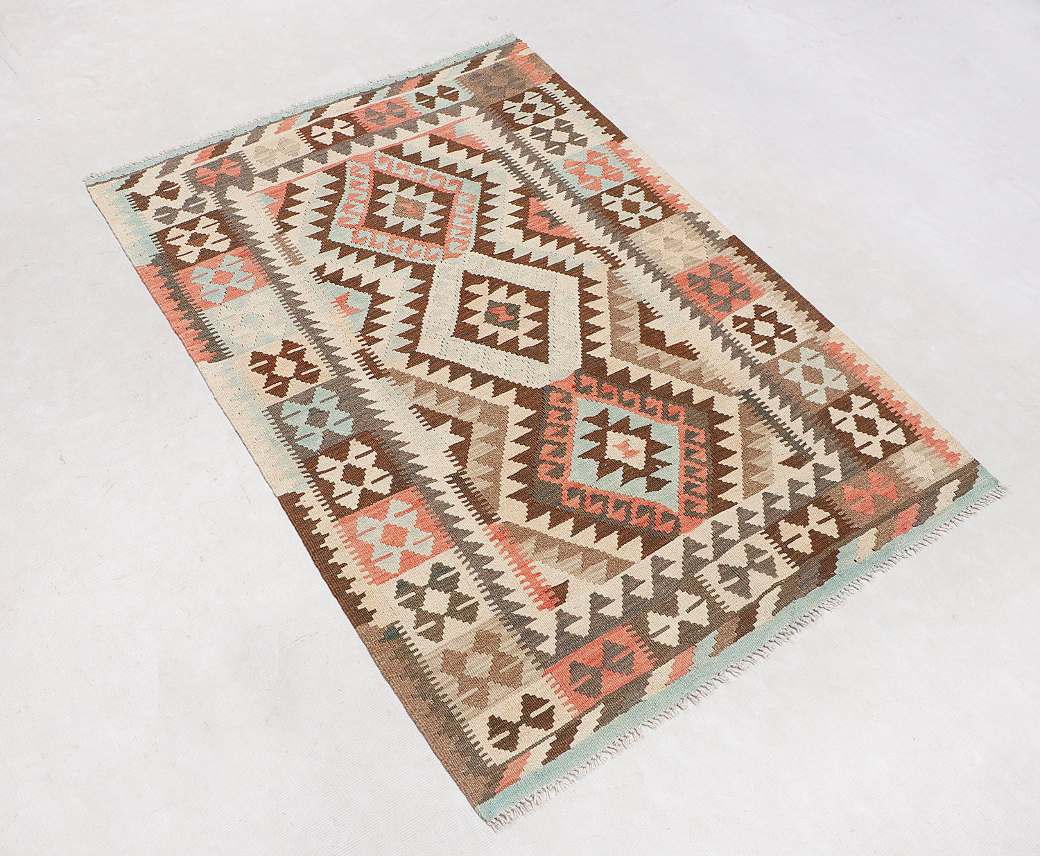 3' X 5'  Multy Handmade Veggie Dye Kilim Rug Rectangular