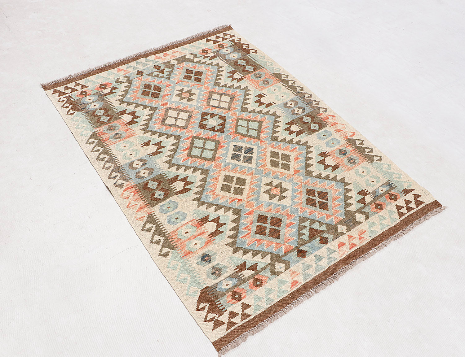 3' X 5'  Multy Handmade Veggie Dye Kilim Rug Rectangular