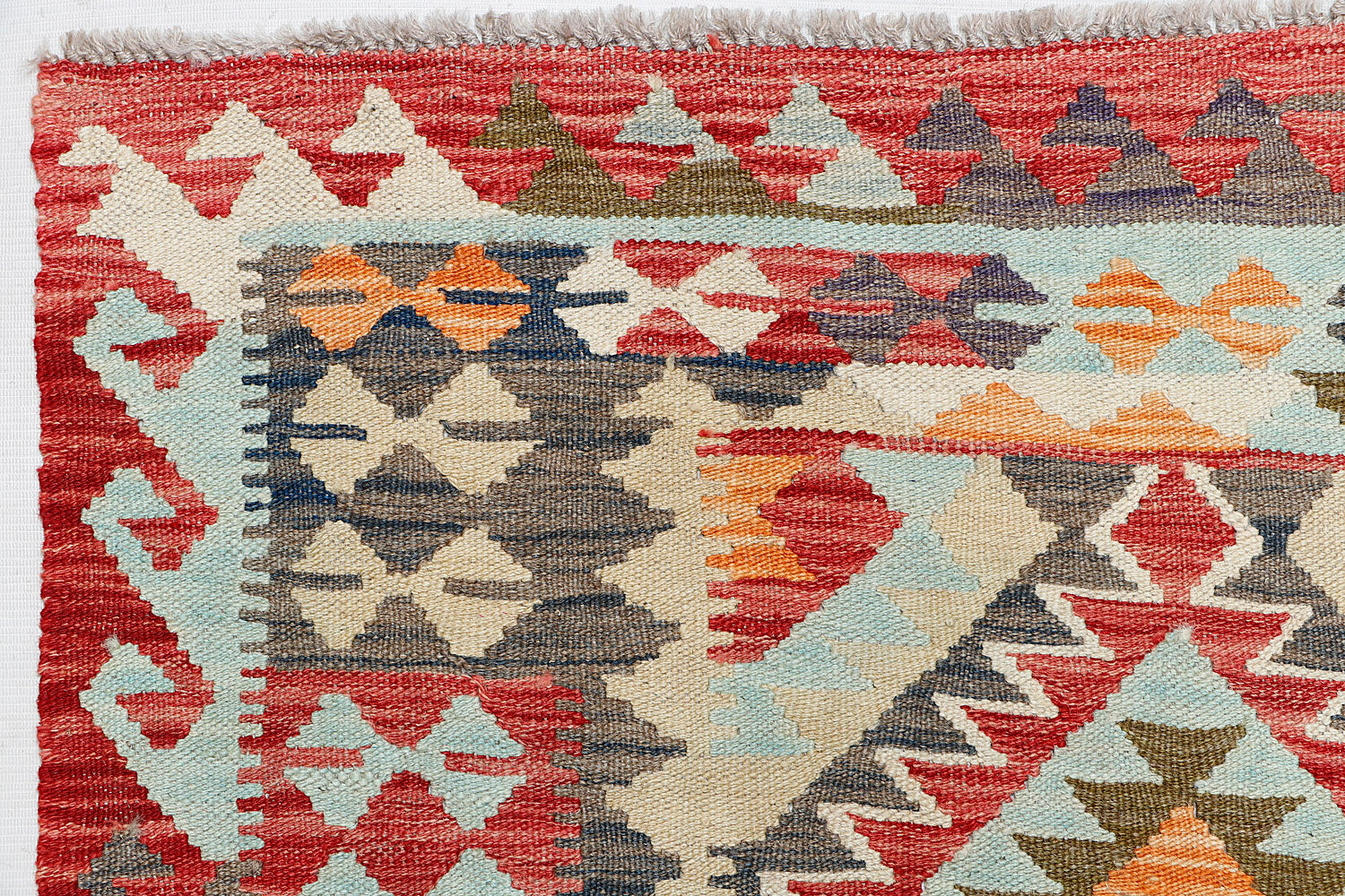 3' X 5'  Multy Handmade Veggie Dye Kilim Rug Rectangular