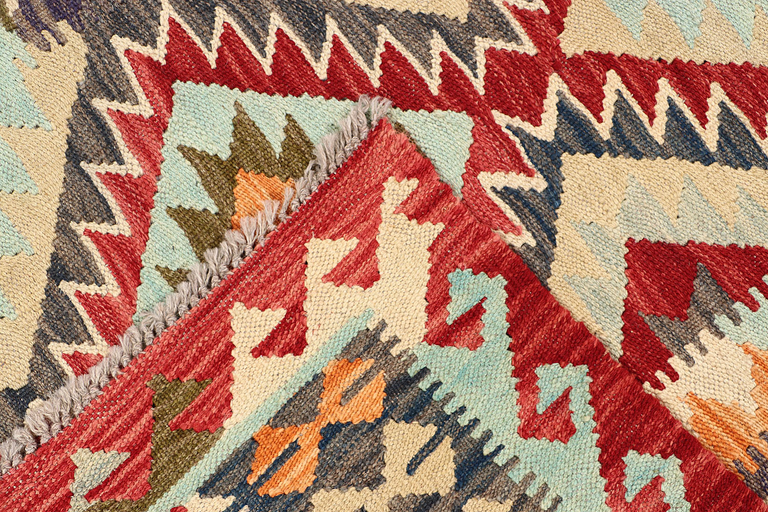 3' X 5'  Multy Handmade Veggie Dye Kilim Rug Rectangular