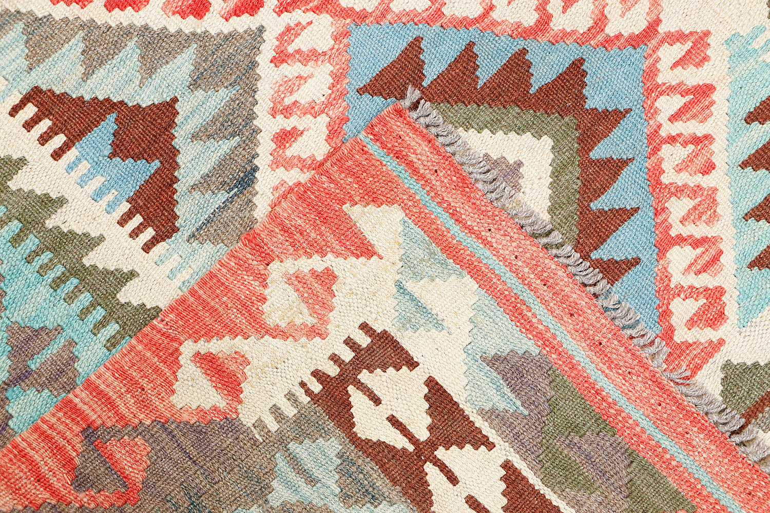 3' X 5'  Multy Handmade Veggie Dye Kilim Rug Rectangular