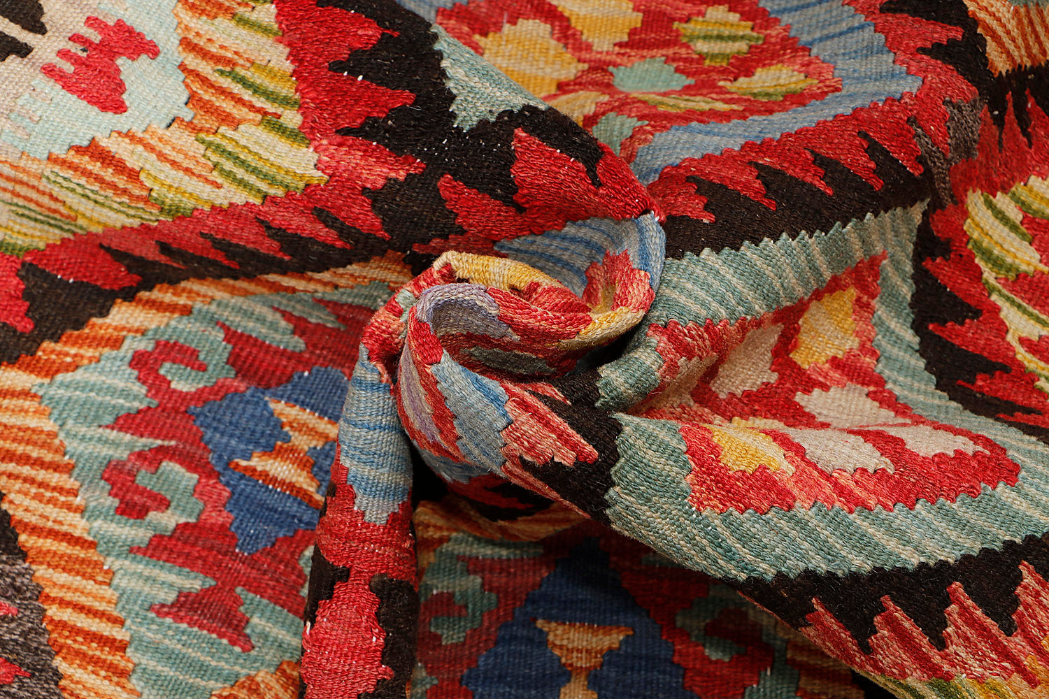 3' X 5'  Multy Handmade Veggie Dye Kilim Rug Rectangular