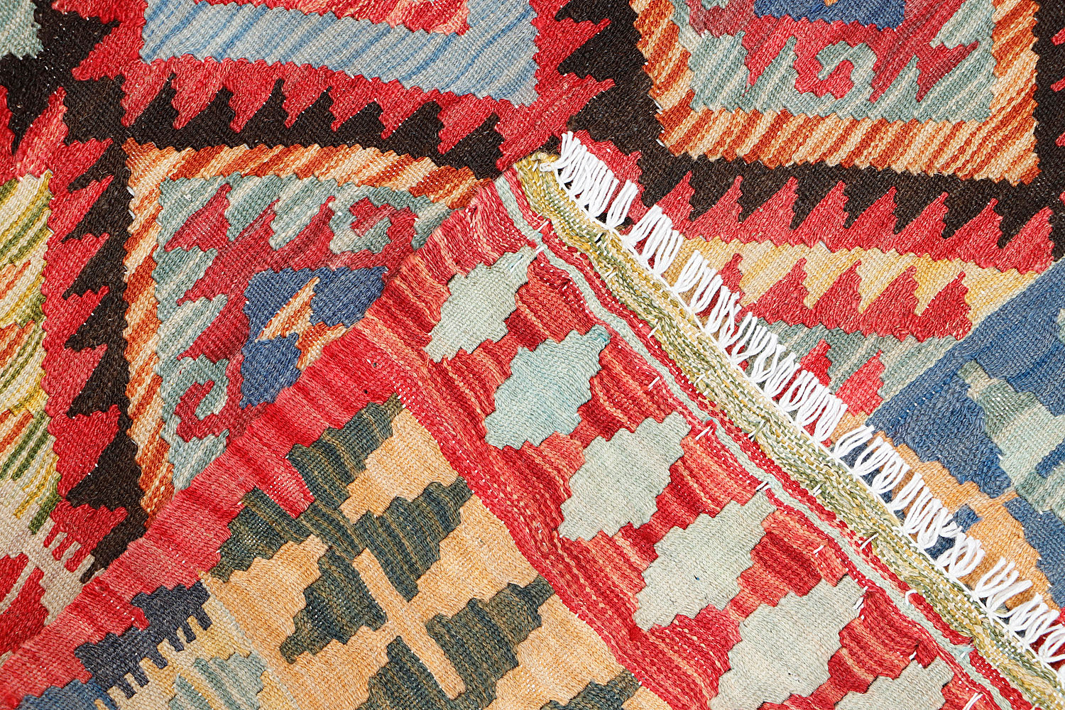 3' X 5'  Multy Handmade Veggie Dye Kilim Rug Rectangular