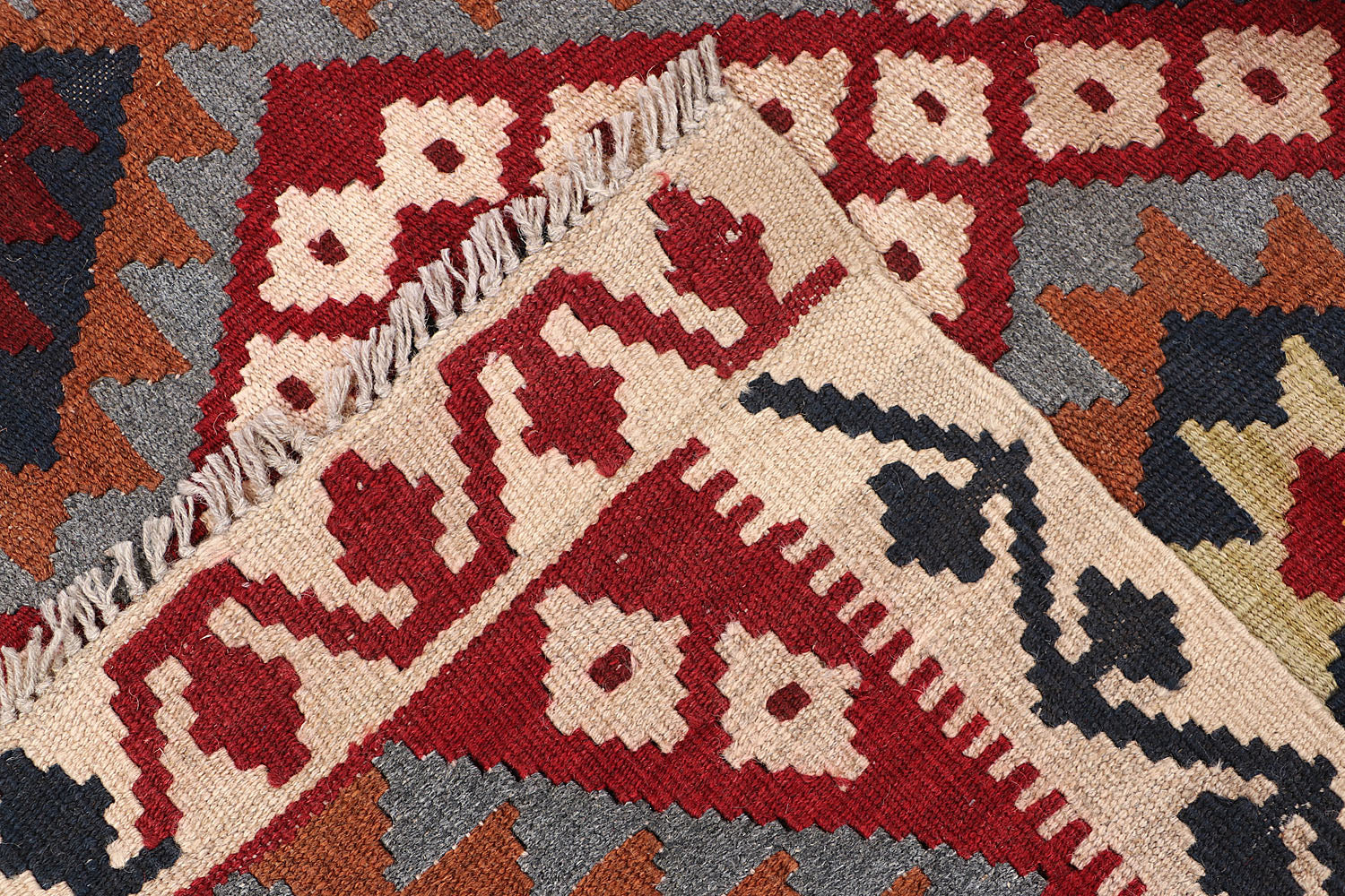 3' X 5'  Multy Handmade Veggie Dye Kilim Rug Rectangular