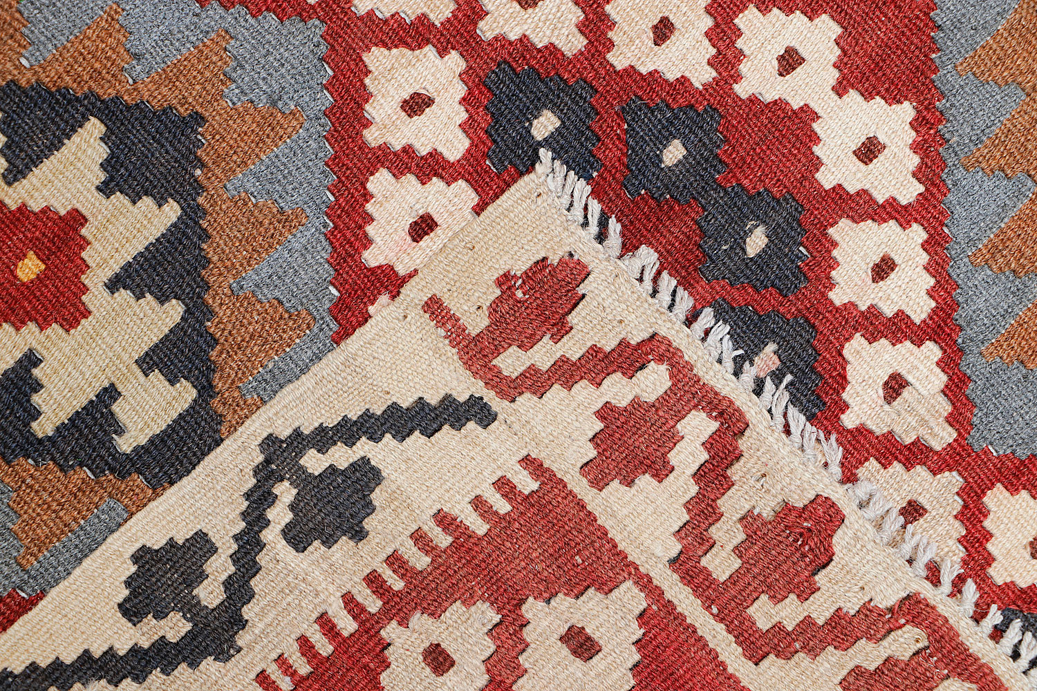 3' X 5'  Multy Handmade Veggie Dye Kilim Rug Rectangular