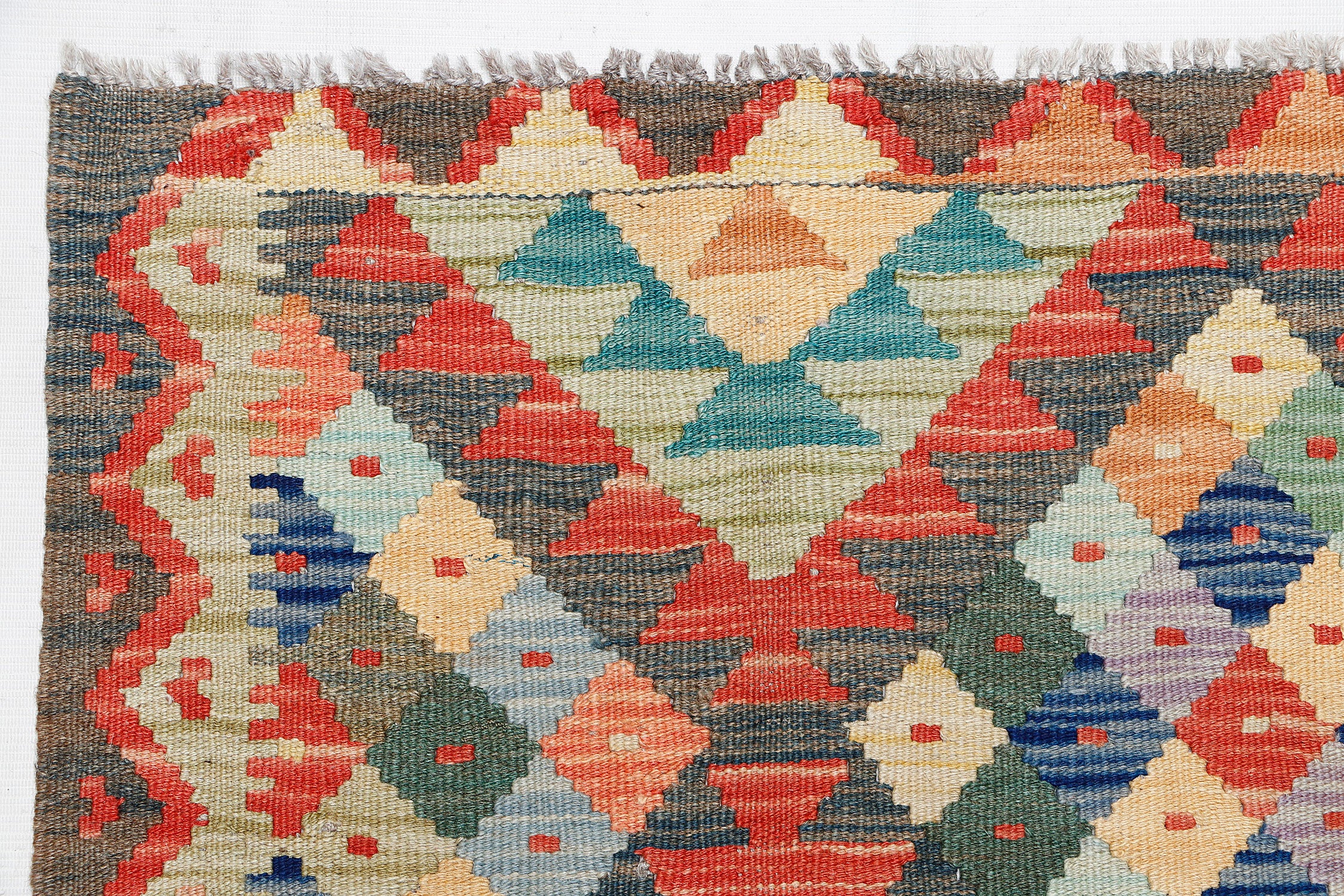 3' X 5'  Multy Handmade Veggie Dye Kilim Rug Rectangular