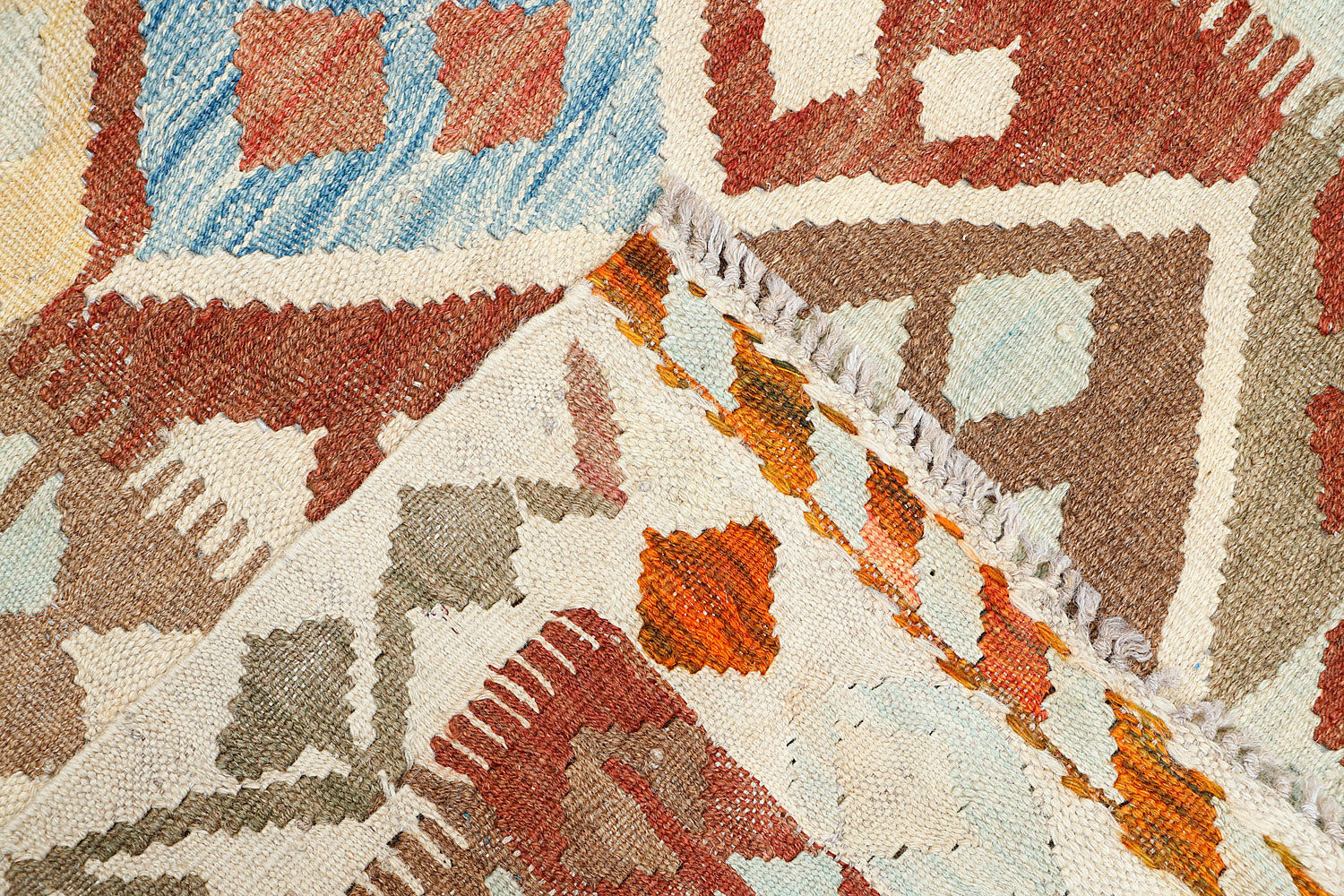 3' X 5'  Multy Handmade Veggie Dye Kilim Rug Rectangular