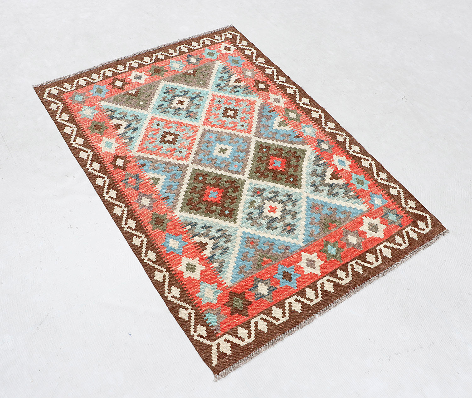 3' X 5'  Multy Handmade Veggie Dye Kilim Rug Rectangular