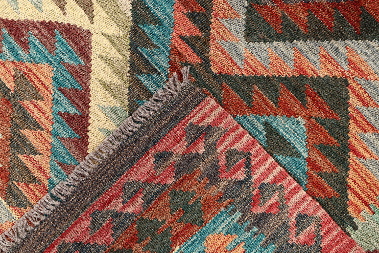 3' X 5'  Multy Handmade Veggie Dye Kilim Rug Rectangular