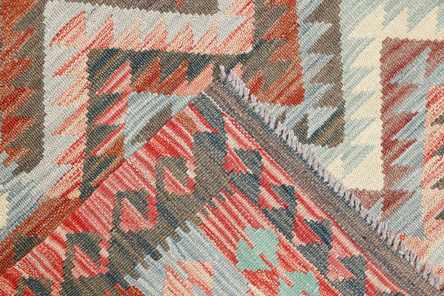 3' X 5'  Multy Handmade Veggie Dye Kilim Rug Rectangular