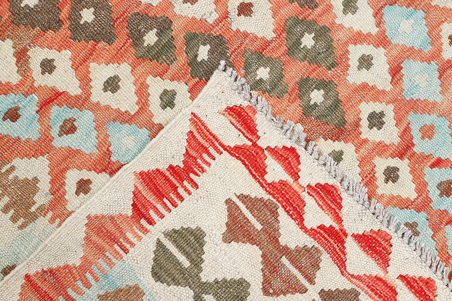 3' X 5'  Multy Handmade Veggie Dye Kilim Rug Rectangular