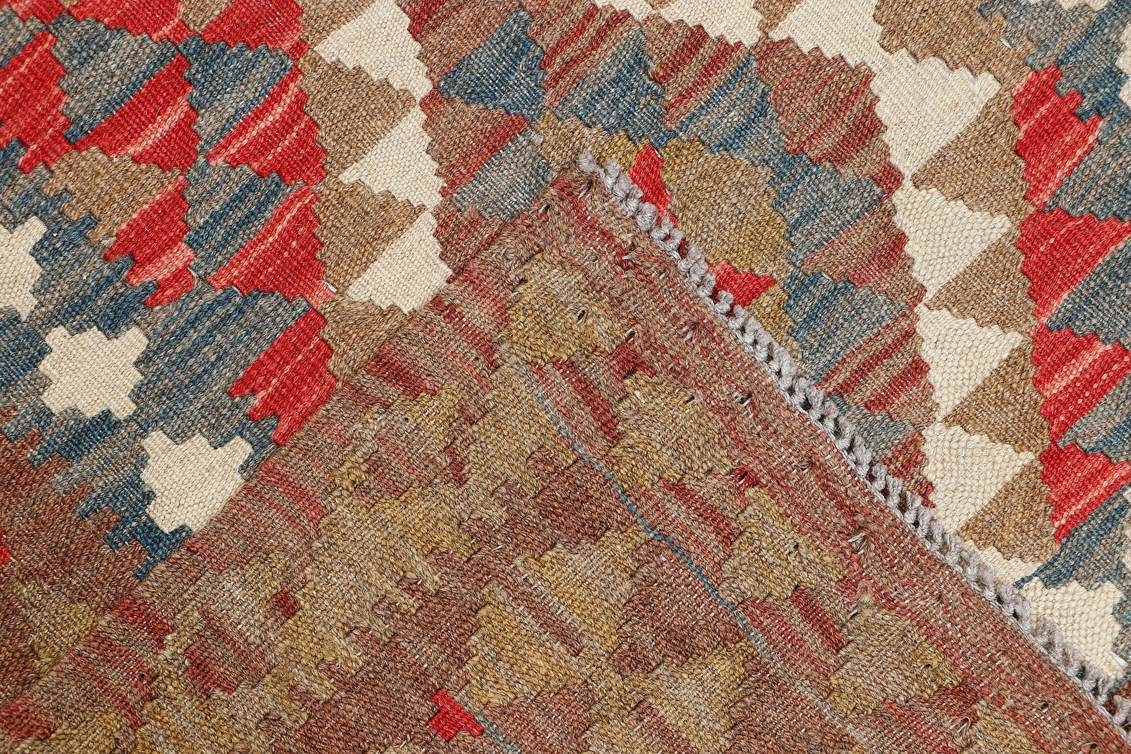 3' X 5'  Multy Handmade Veggie Dye Kilim Rug Rectangular