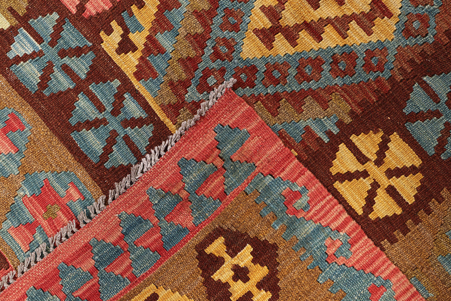 3' X 5'  Multy Handmade Veggie Dye Kilim Rug Rectangular