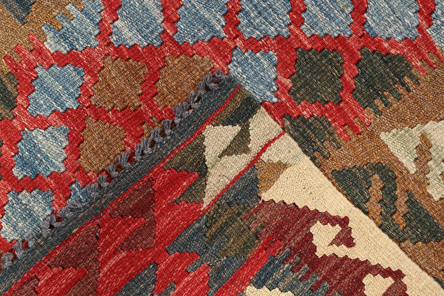 3' X 5'  Multy Handmade Veggie Dye Kilim Rug Rectangular