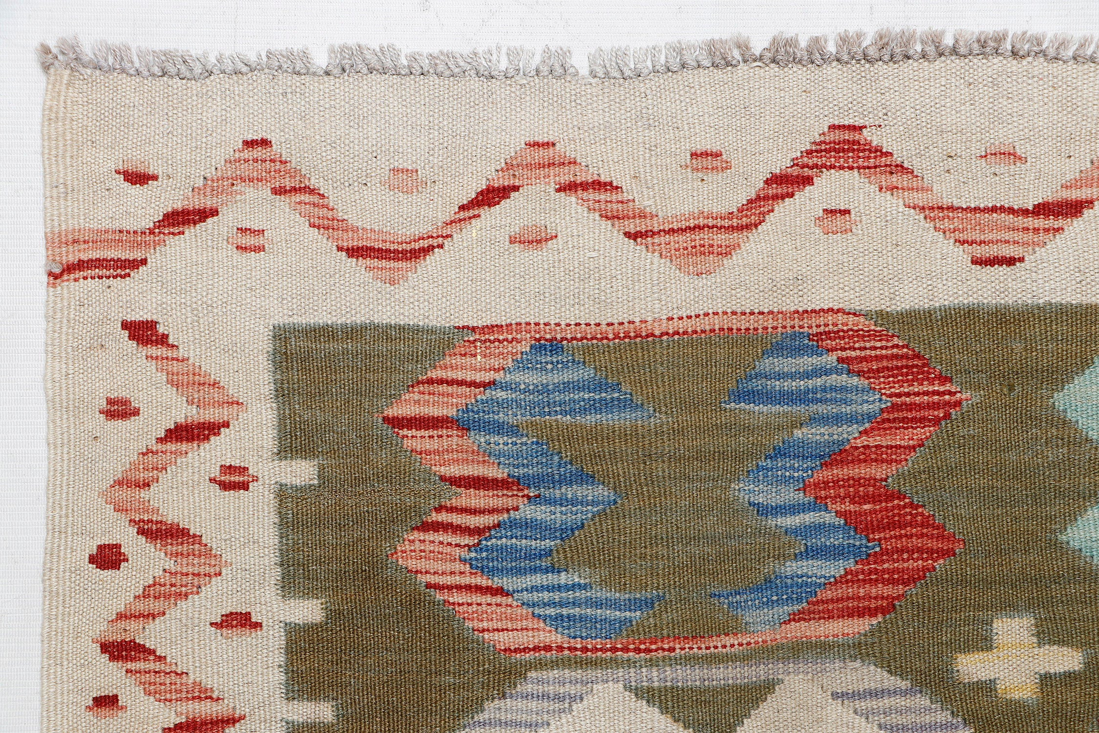 3' X 5'  Multy Handmade Veggie Dye Kilim Rug Rectangular