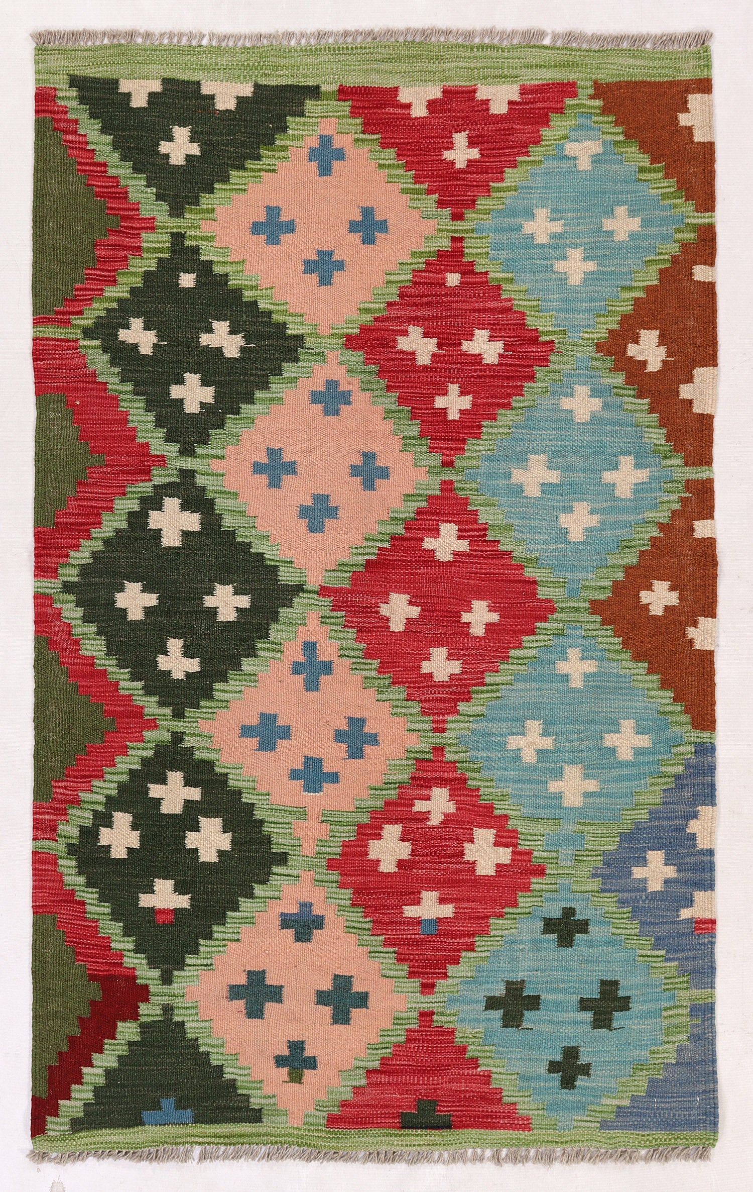 3' X 5'  Multy Handmade Veggie Dye Kilim Rug Rectangular