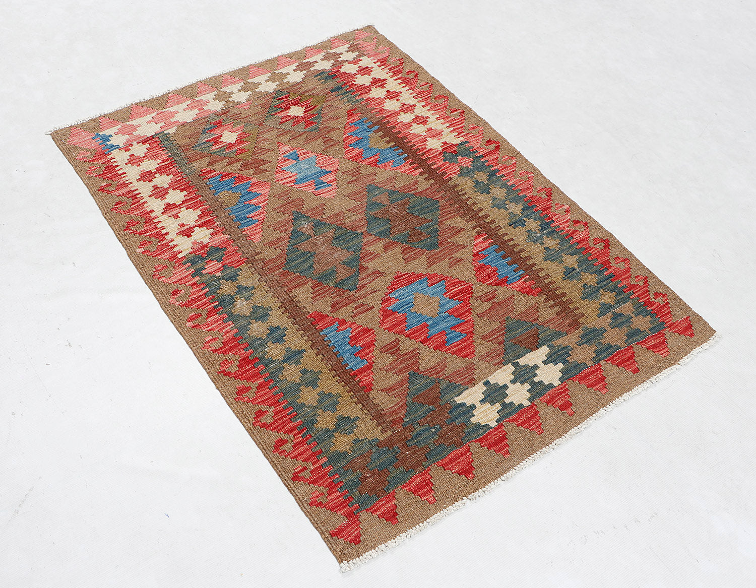 3' X 5'  Multy Handmade Veggie Dye Kilim Rug Rectangular