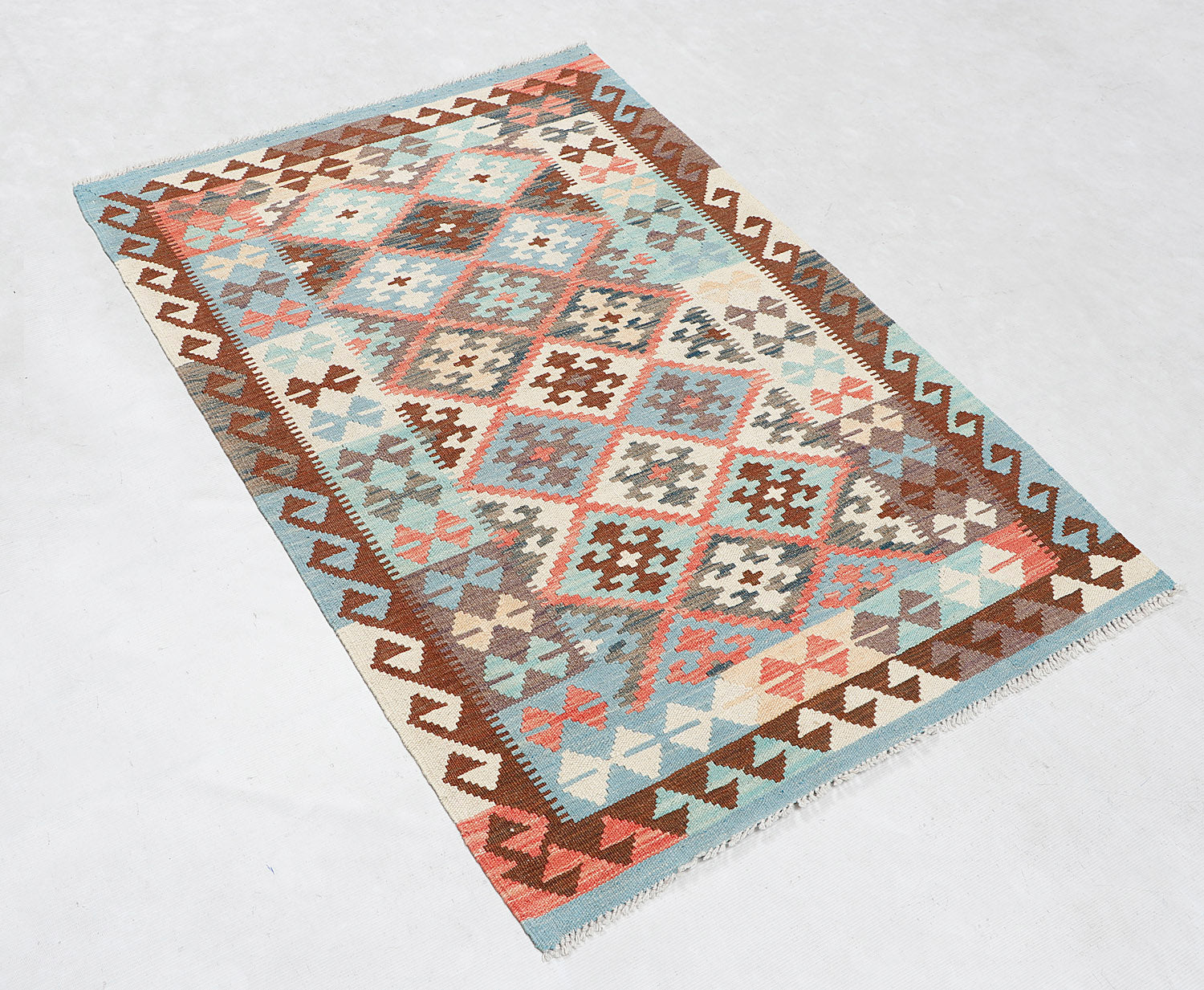 3' X 5'  Multy Handmade Veggie Dye Kilim Rug Rectangular